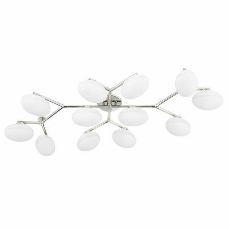 HUDSON VALLEY 12 Light semi Flush 5559-PN